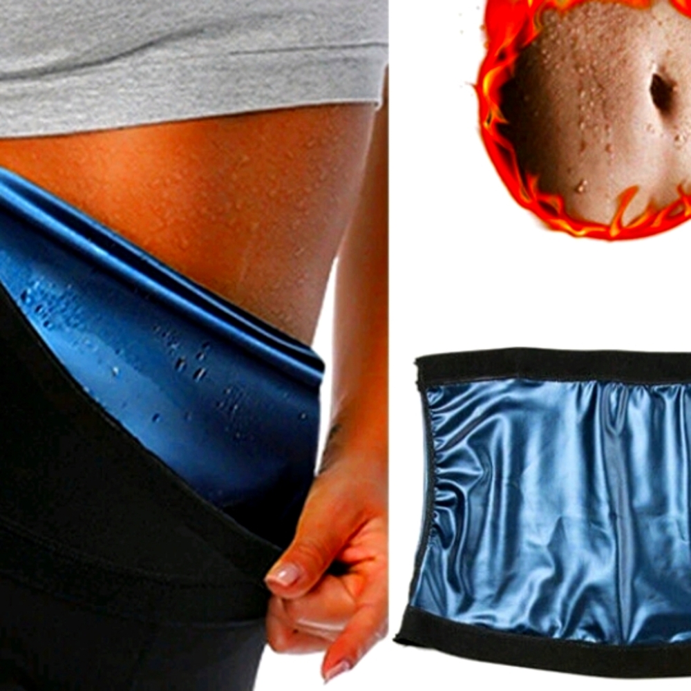Women Sauna Waist Trainer Lower Belly Corset Tummy Wrap Workout Sweat Belt Band - Picture 2 of 4